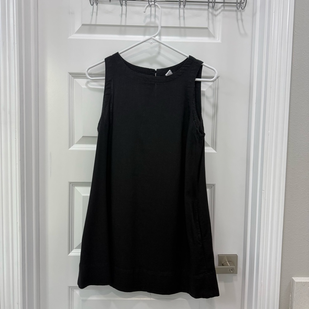 EUC OLD NAVY Sleeveless Linen-Blend Mini Shift Dress - Picture 2 of 7